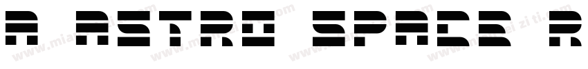 a Astro Space Regula字体转换